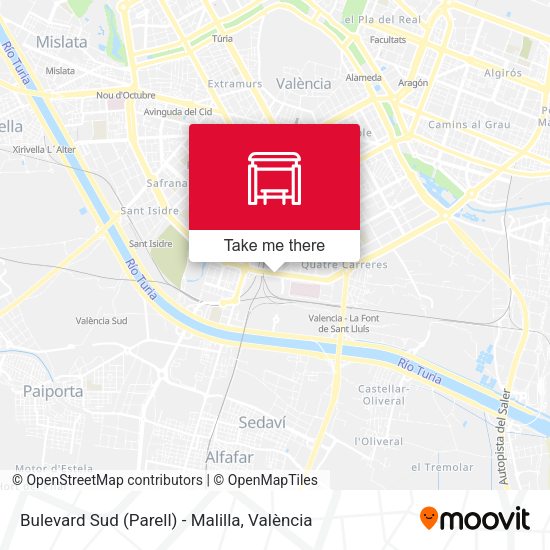 Bulevard Sud (Parell) - Malilla map