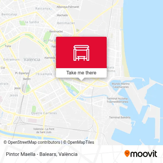 Pintor Maella - Balears map