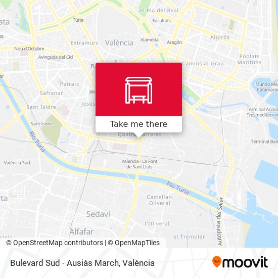 Bulevard Sud - Ausiàs March map