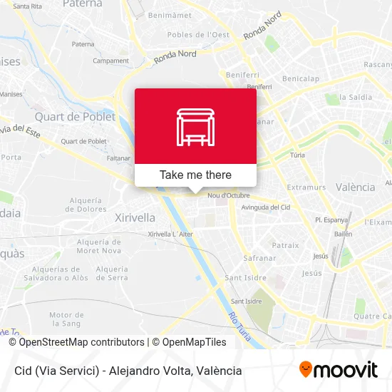 Cid (Via Servici) - Alejandro Volta map