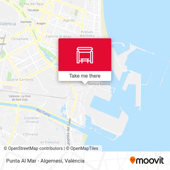 Punta Al Mar - Algemesí map