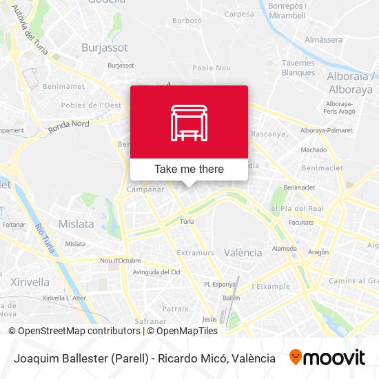 Joaquím Ballester (Parell) - Ricardo Micó map