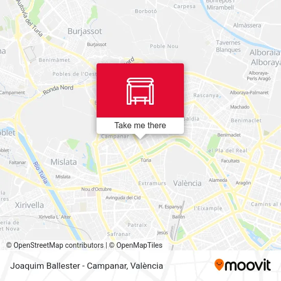 Joaquim Ballester - Campanar map