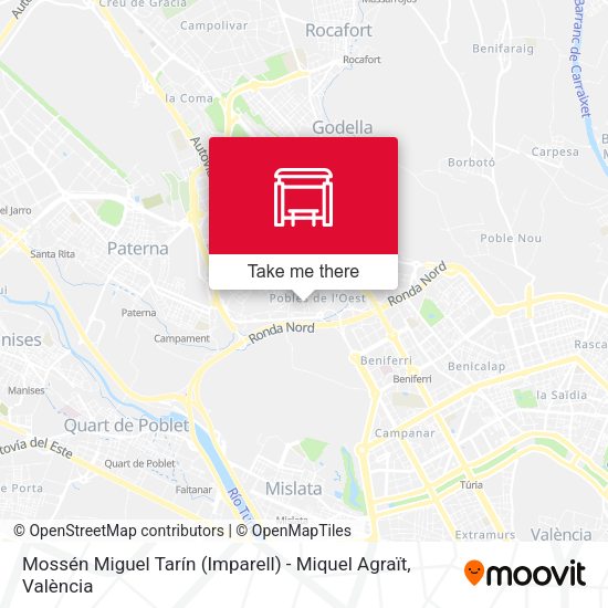 Mossén Miguel Tarín (Imparell) - Miquel Agraït map