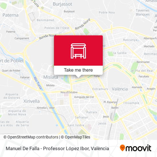 Manuel De Falla - Professor López Ibor map