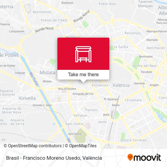 Brasil - Francisco Moreno Usedo map