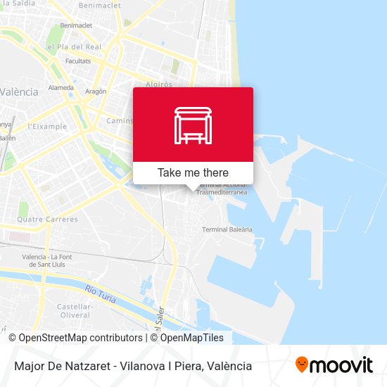 Major De Natzaret - Vilanova I Piera map