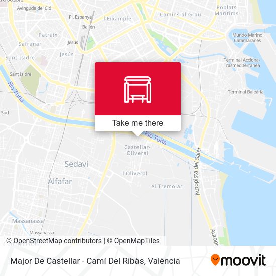 Major De Castellar - Camí Del Ribàs map