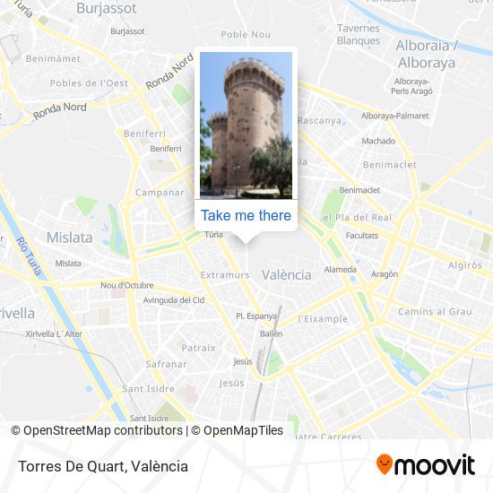 mapa Torres De Quart