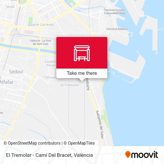 El Tremolar - Camí Del Bracet map