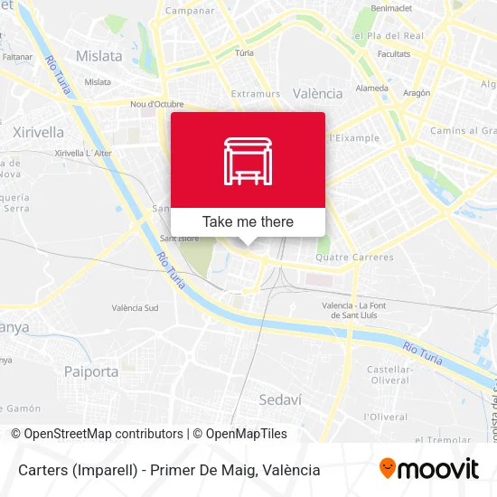 Carters (Imparell) - Primer De Maig map