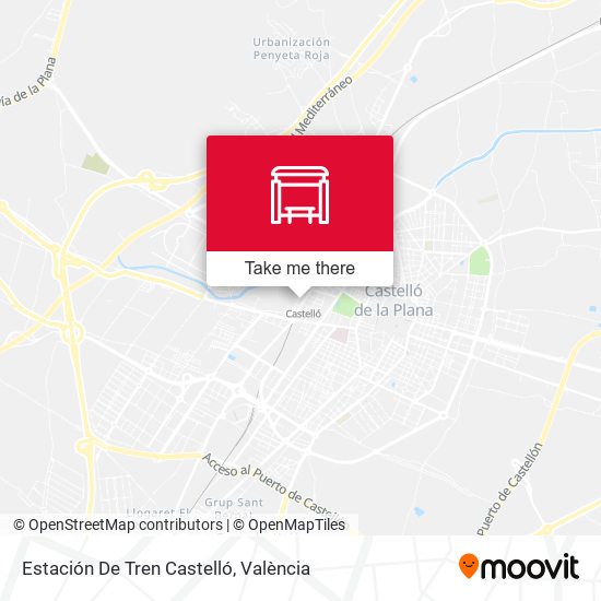 mapa Estación De Tren Castelló