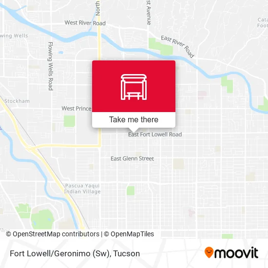 Mapa de Fort Lowell/Geronimo (Sw)