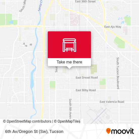 6th Av/Oregon St (Sw) map
