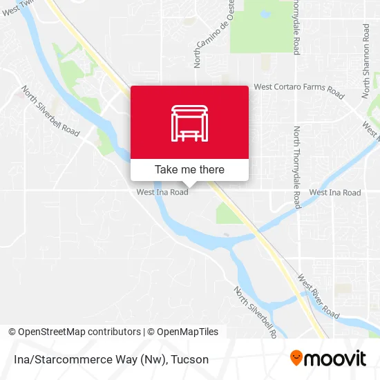 Mapa de Ina/Starcommerce Way (Nw)