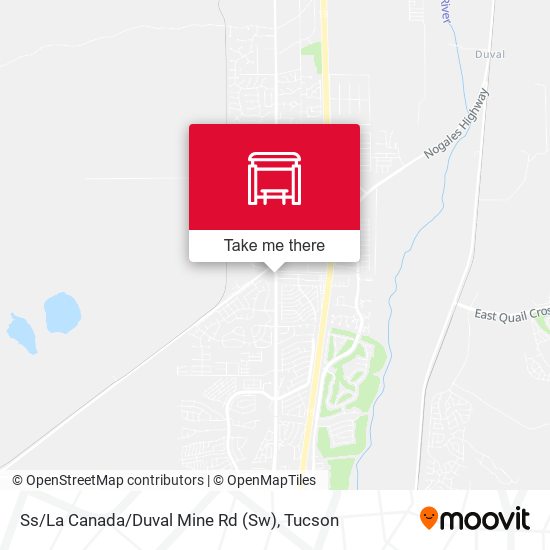 Ss / La Canada / Duval Mine Rd (Sw) map