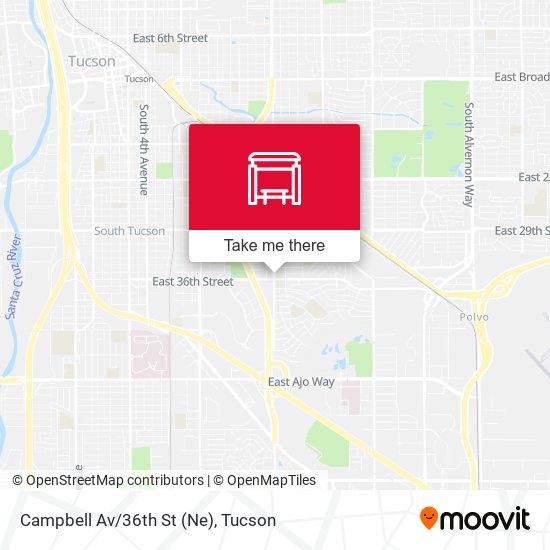 Campbell Av/36th St (Ne) map