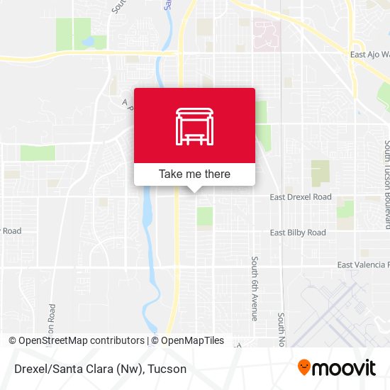 Drexel/Santa Clara (Nw) map