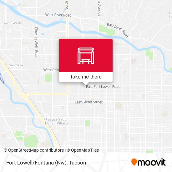 Fort Lowell/Fontana (Nw) map