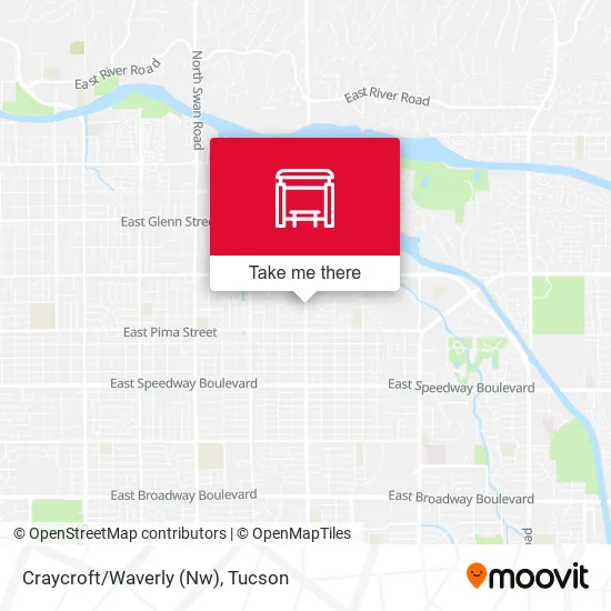 Mapa de Craycroft/Waverly (Nw)