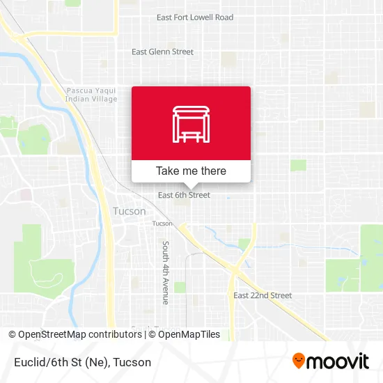 Euclid/6th St (Ne) map