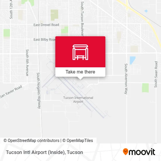 Tucson Intl Airport (Inside) map