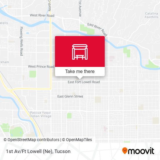 1st Av/Ft Lowell (Ne) map