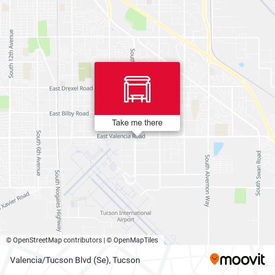 Mapa de Valencia/Tucson Blvd (Se)