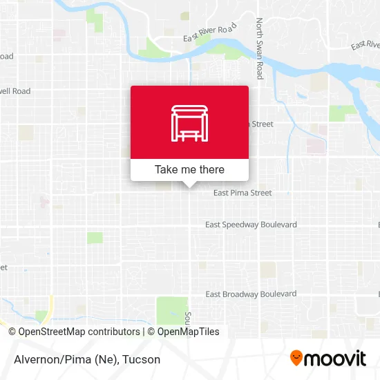 Alvernon/Pima (Ne) map