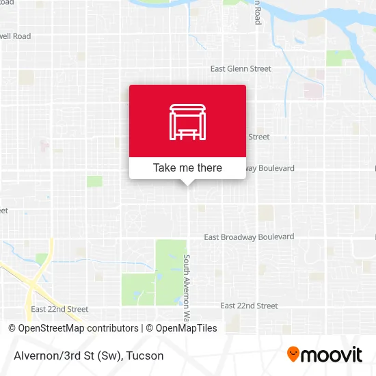 Alvernon/3rd St (Sw) map