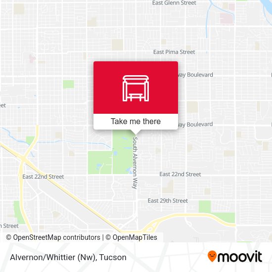 Mapa de Alvernon/Whittier (Nw)
