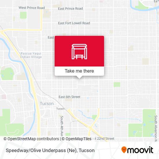 Speedway/Olive Underpass (Ne) map