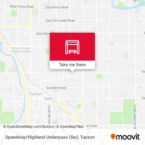 Speedway / Highland Underpass (Sw) map