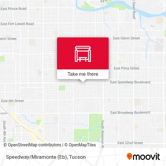 Speedway/Miramonte (Eb) map