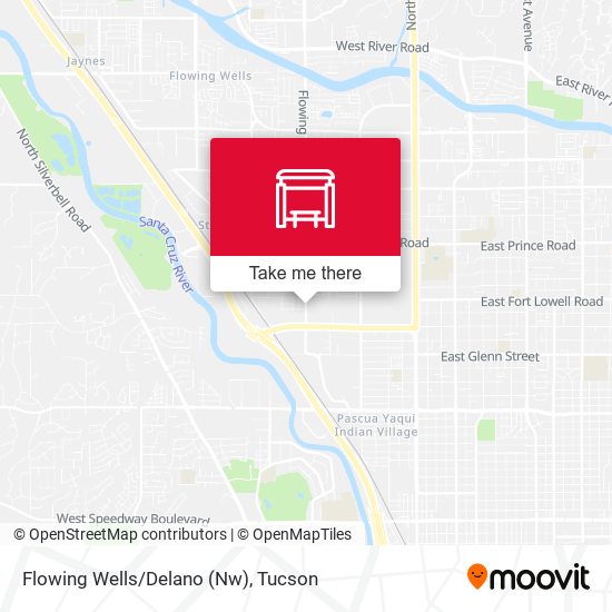 Flowing Wells/Delano (Nw) map