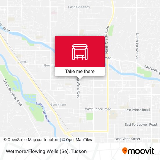 Wetmore/Flowing Wells (Se) map