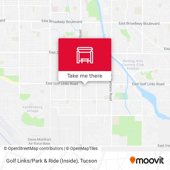 Golf Links / Park & Ride (Inside) map