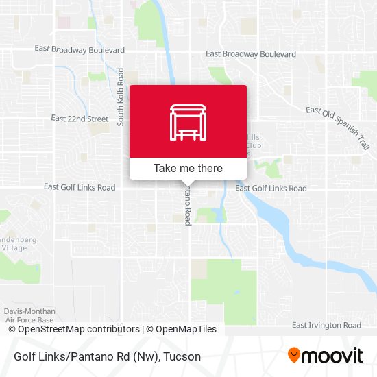 Golf Links/Pantano Rd (Nw) map