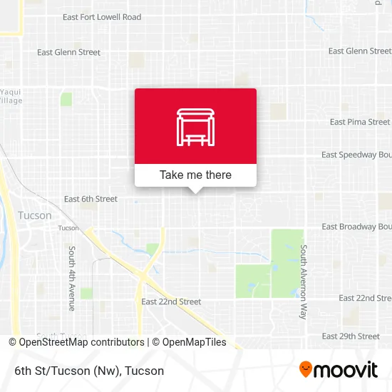 6th St/Tucson (Nw) map