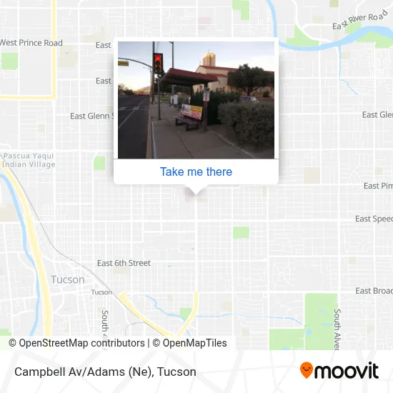 Campbell Av/Adams (Ne) map