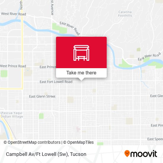 Mapa de Campbell Av/Ft Lowell (Sw)