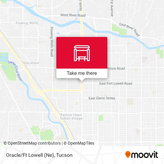 Mapa de Oracle/Ft Lowell (Ne)