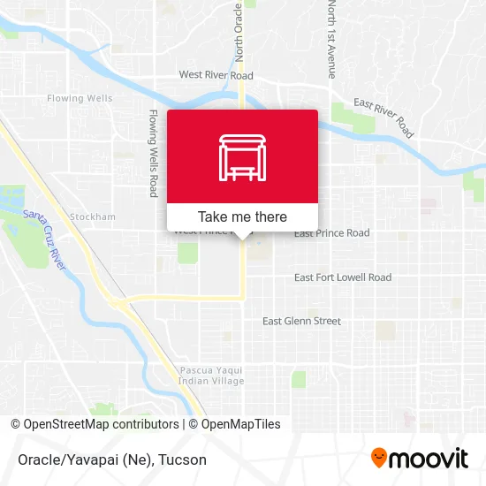 Oracle/Yavapai (Ne) map