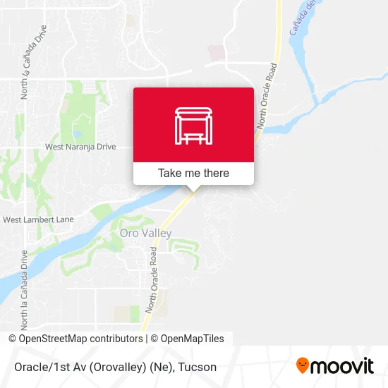 Oracle/1st Av (Orovalley) (Ne) map