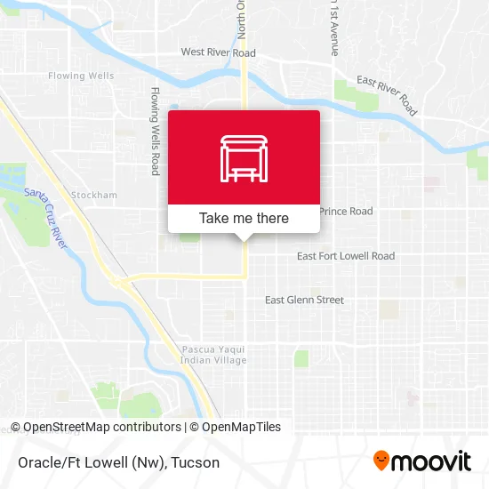 Mapa de Oracle/Ft Lowell (Nw)