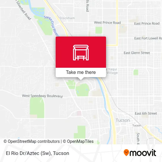 El Rio Dr/Aztec (Sw) map