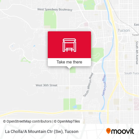 Mapa de La Cholla/A Mountain Ctr (Sw)