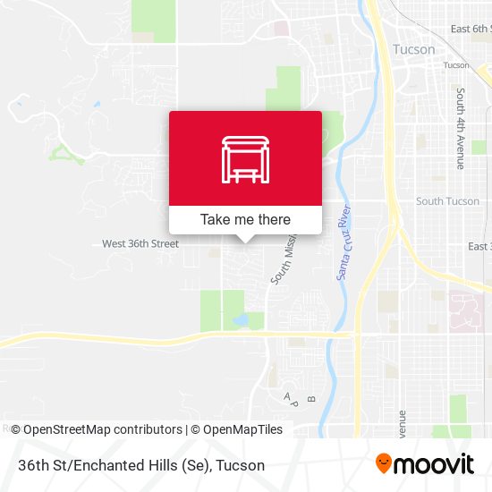 36th St/Enchanted Hills (Se) map