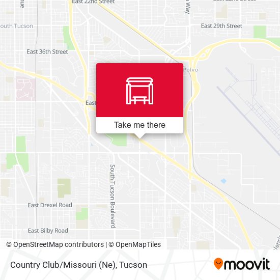 Mapa de Country Club/Missouri (Ne)