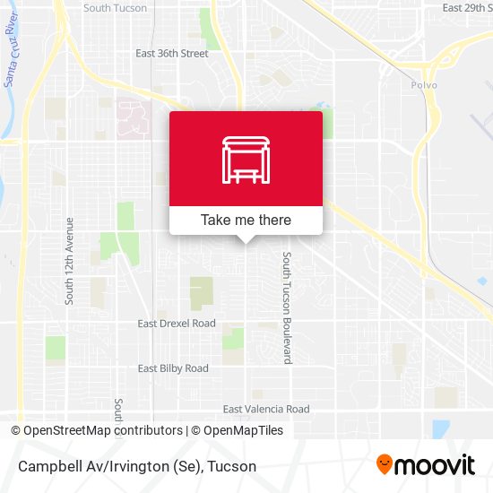Campbell Av/Irvington (Se) map